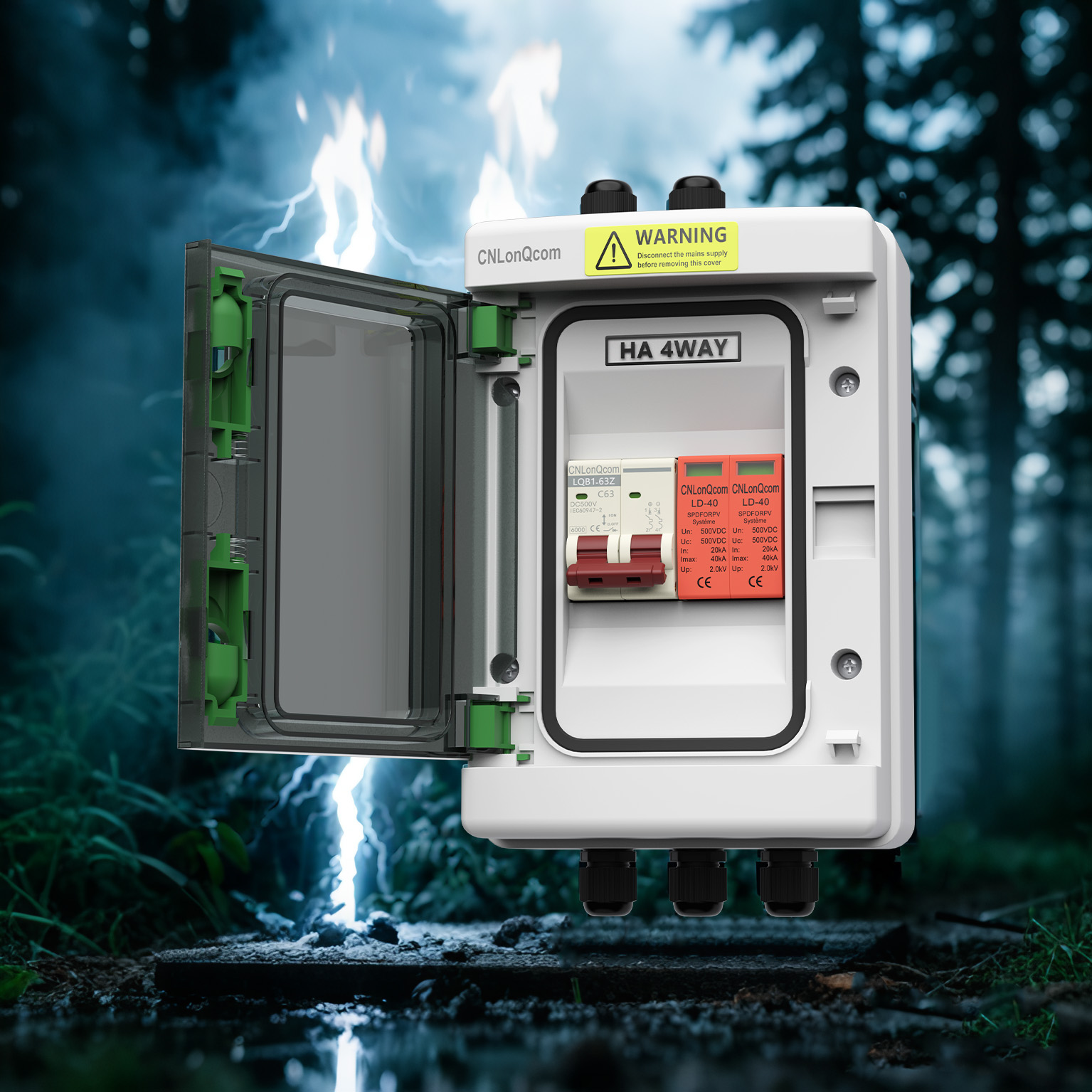 LQX-DC500V-1-1 PV combiner box ကိုနည်းပညာအဖြူရောင်စက္ကူ
